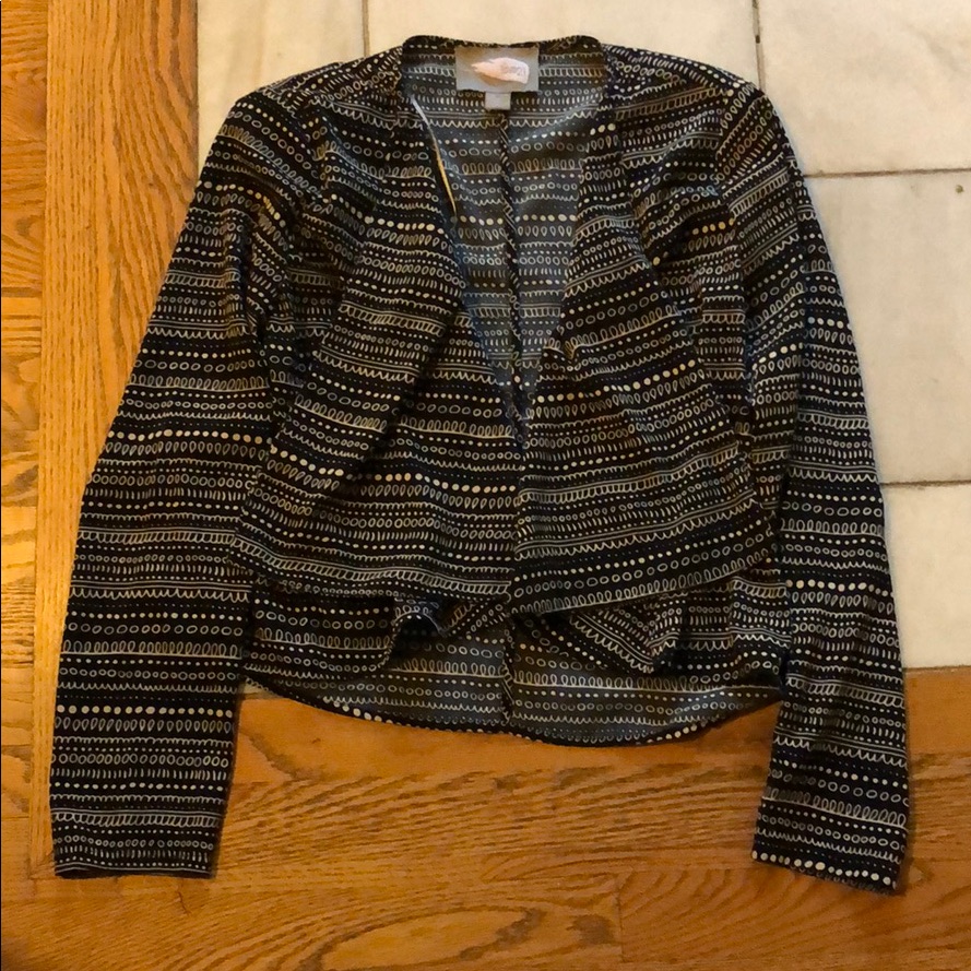 Patterned Flowy Blazer
